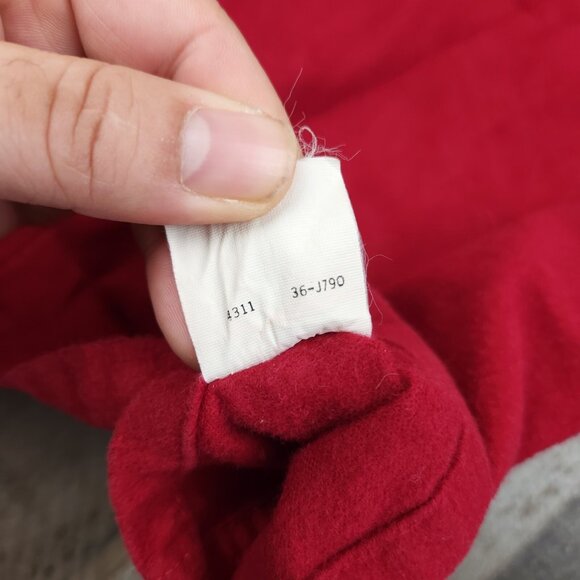 Vintage LL Bean size XL 20 Chamois Red Flannel Long Sleeve Shirt Made USA - Picture 10 of 11